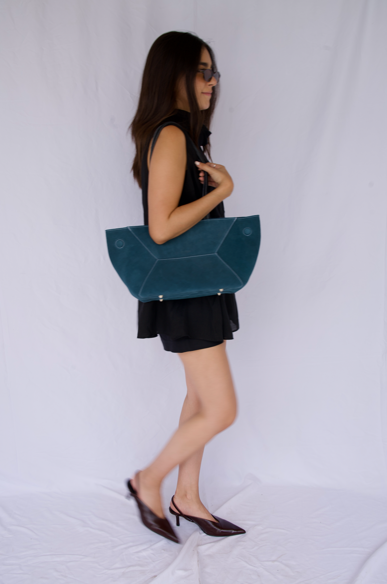 Mini Trazzo Tote Bag Azura