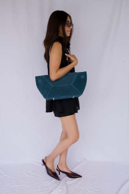 Mini Trazzo Tote Bag Azura