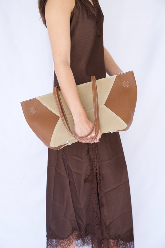 Mini Trazzo Tote Bag Sandstone