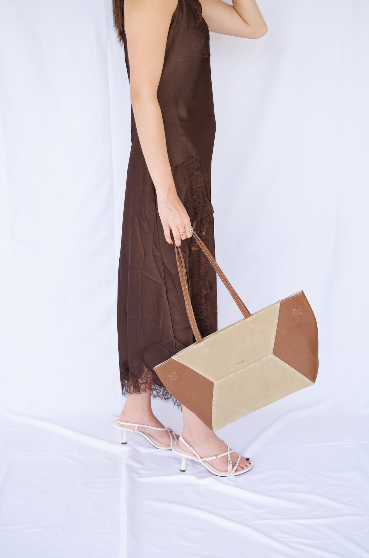 Mini Trazzo Tote Bag Sandstone