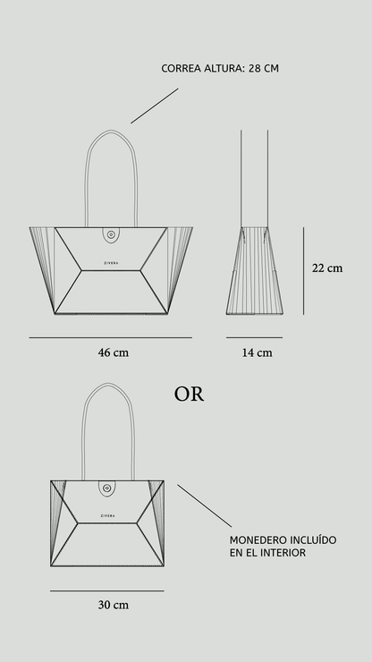 Mini Trazzo Tote Bag Sandstone